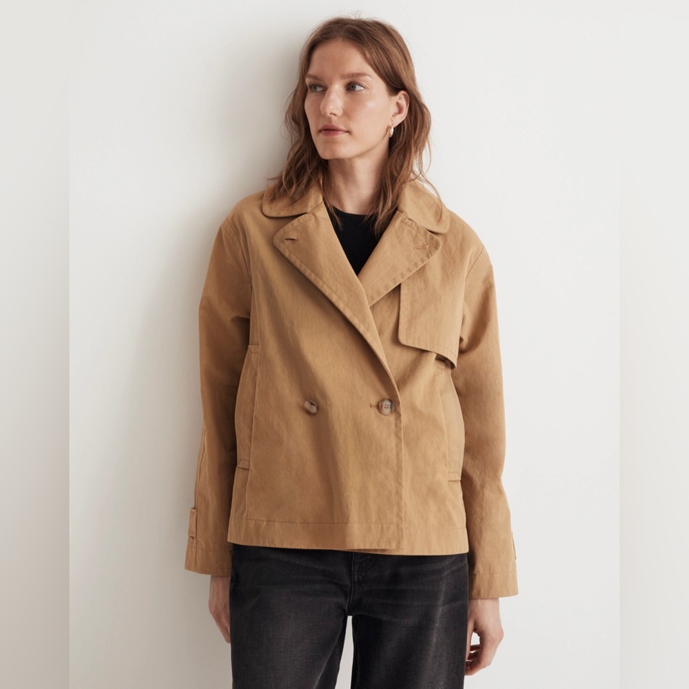 Madewell Cropped Trench Coat